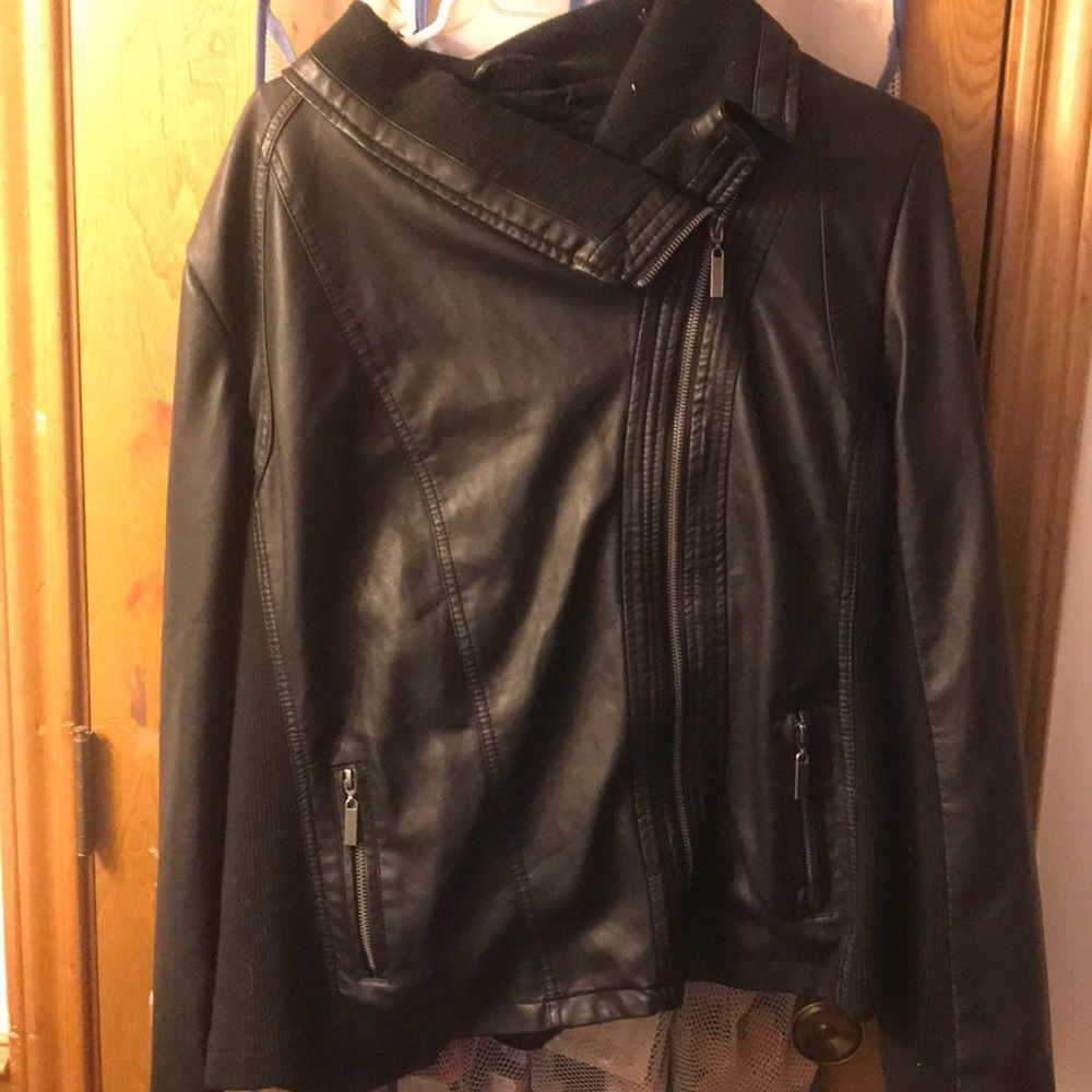 Faux leather jacket
